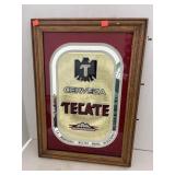 Vintage Tecate Decor Piece Approx 15 x 21 Inches