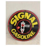 Vintage Signal Gasoline Metal Sign Approx 11 I