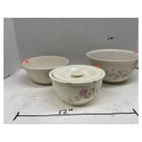 3 ct. - Vintage Pfaltzgraff Dishes (lid broken on