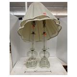2 ct. - Vintage Glass Lamps