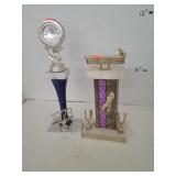 2 Cnt Shuffle Board Trophies