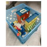 Vintage Crate Various Toys