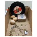 Flat Of Vrty Mini Records, Wood Eggs, Desert