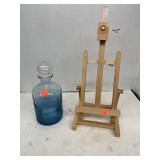 2 ct. - Glass Jug Decor & Wood Stand