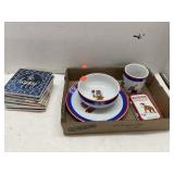 Group Lot Coasters Vintage Olympic Dishes