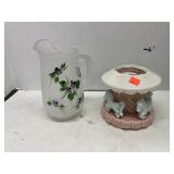 2 ct. - Vintage Pitcher and Decor Piece