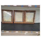 3 Cnt Wall Decoration U.S. Constitution  Framed