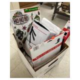 Box Lot Office Items (Wrist Rest, Tablecloth,