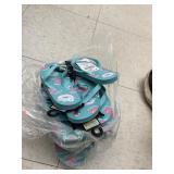 6 Pairs - Girls Flip Flops