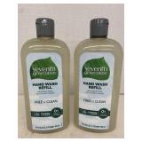 2 bottles seventh generation hand wash refill