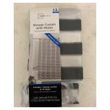 Main stays shower curtain with hooks