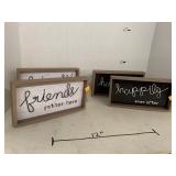 4 decorative signs
