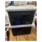 2 tote bins Approx 18in length