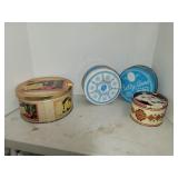 Lot of 4 Advertisement Tins