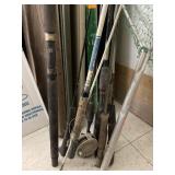 Group Lot Fishing Items (Poles, Net, etc)