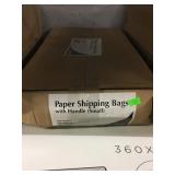 Box of Small Paper Shipping Bags w/Handle