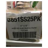 Case of Kraft Bubble Mailers