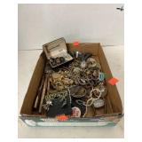 Flat of Vintage Jewelry