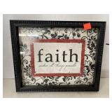 Framed Faith Themed Picture