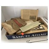 Group Lot Vintage Books, Papers, etc