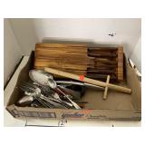 Group Lot Silverware, Knives, etc