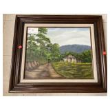 Framed Oil Painting (Lehman, app 2ft x 2ft)