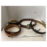 4 ct. - Leather Belts/Buckle