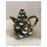 Vintage Ceramic Christmas Teapot