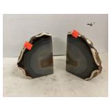 Vintage Geode Bookends