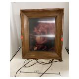 Vintage Framed Lighted Fish Piece