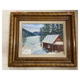 Framed Oil Painting (Lehman, app 1.5ft x 1ft)