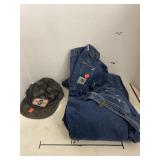 2 ct. - Carhartt Overalls (38x32) & Hat