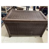 Outdoor Wicker Storage Chest