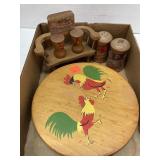 Flat Of Unique Wood? Salt and Pepper Shakers and