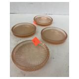 4 Ct Pink Glass? Coasters?