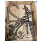 Primitive Vntg. Cast Iron? And 2 Ct. Hanging