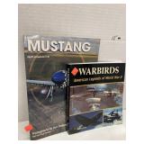 2 Ct Vntg Mustang/Warbirds Books