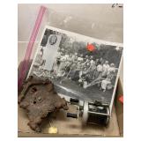 Vntg. Cuckoo Clock, Photographs, Fishing Reel
