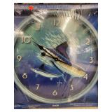 25" Diameter Distressed Vintage Tin Wall Clock