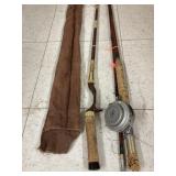 2 Ct Fishing Poles W/Rod/Cover