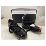 Danzmotion Toddler Girls Tap Shoes (Sz 9.5)