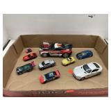 Flat of Hot Wheels & Cars