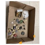Flat of Vintage Pins