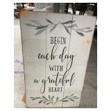 Decorative Wood Sign (app 1.5ft x 2.5ft)