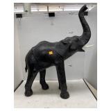 Decorative Leather Elephant (app 2ft tall)