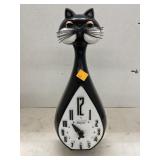 Vintage Spartus Cat Clock