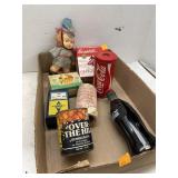 Flat of Vintage Items, Toys, Coca Cola, etc