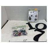 Group Lot Address Numbers, Figurines, Stickers