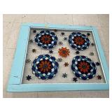 Vintage Glass Decor Piece (app 2ft x 2.5ft)