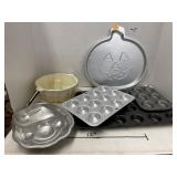Group Lot Holiday Cake Pans
